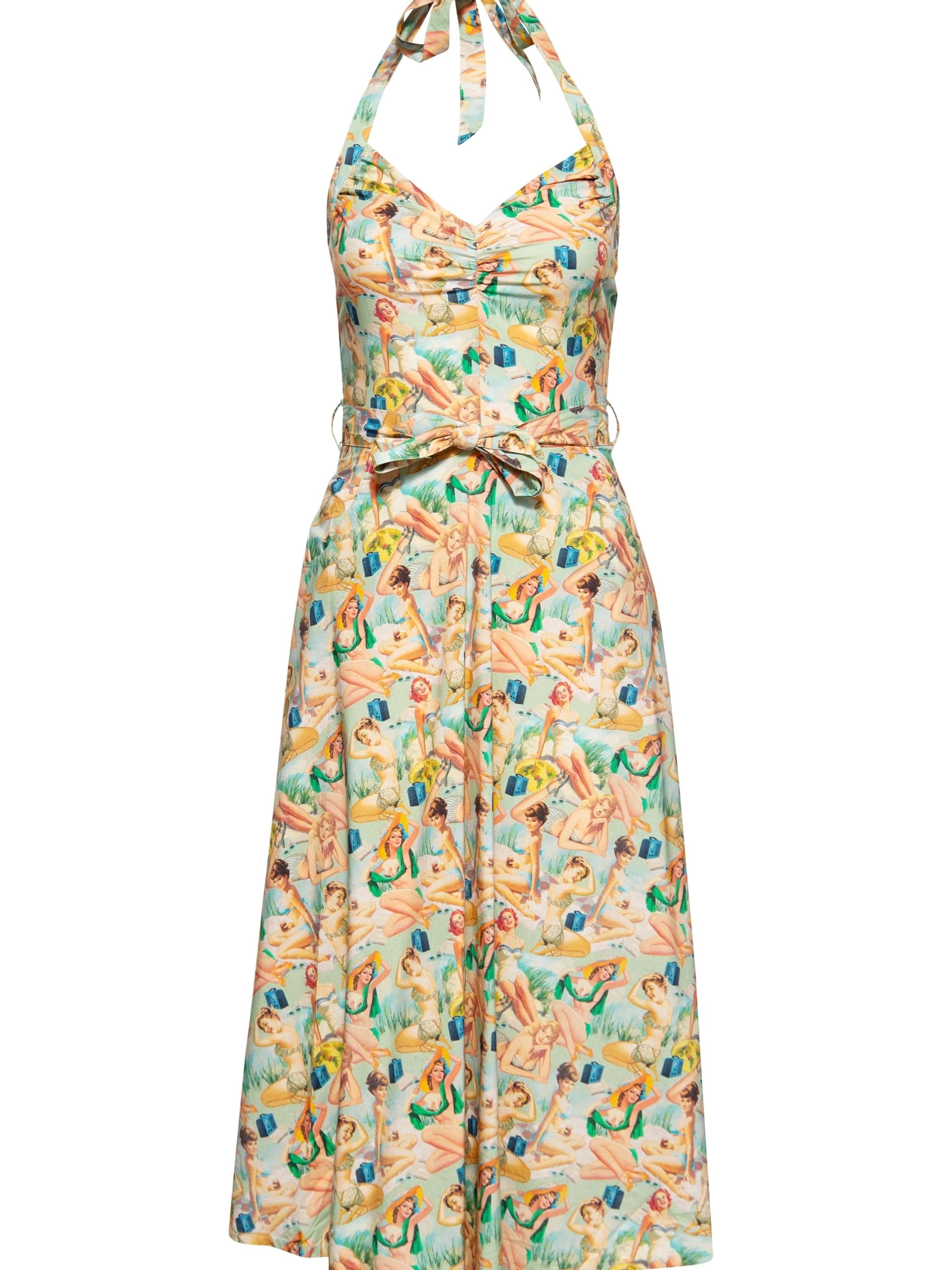 Queen Kerosin Sommerkleid‌‌‌‌‌‌‌‌‌‌ in Mischfarben: Vorderseite