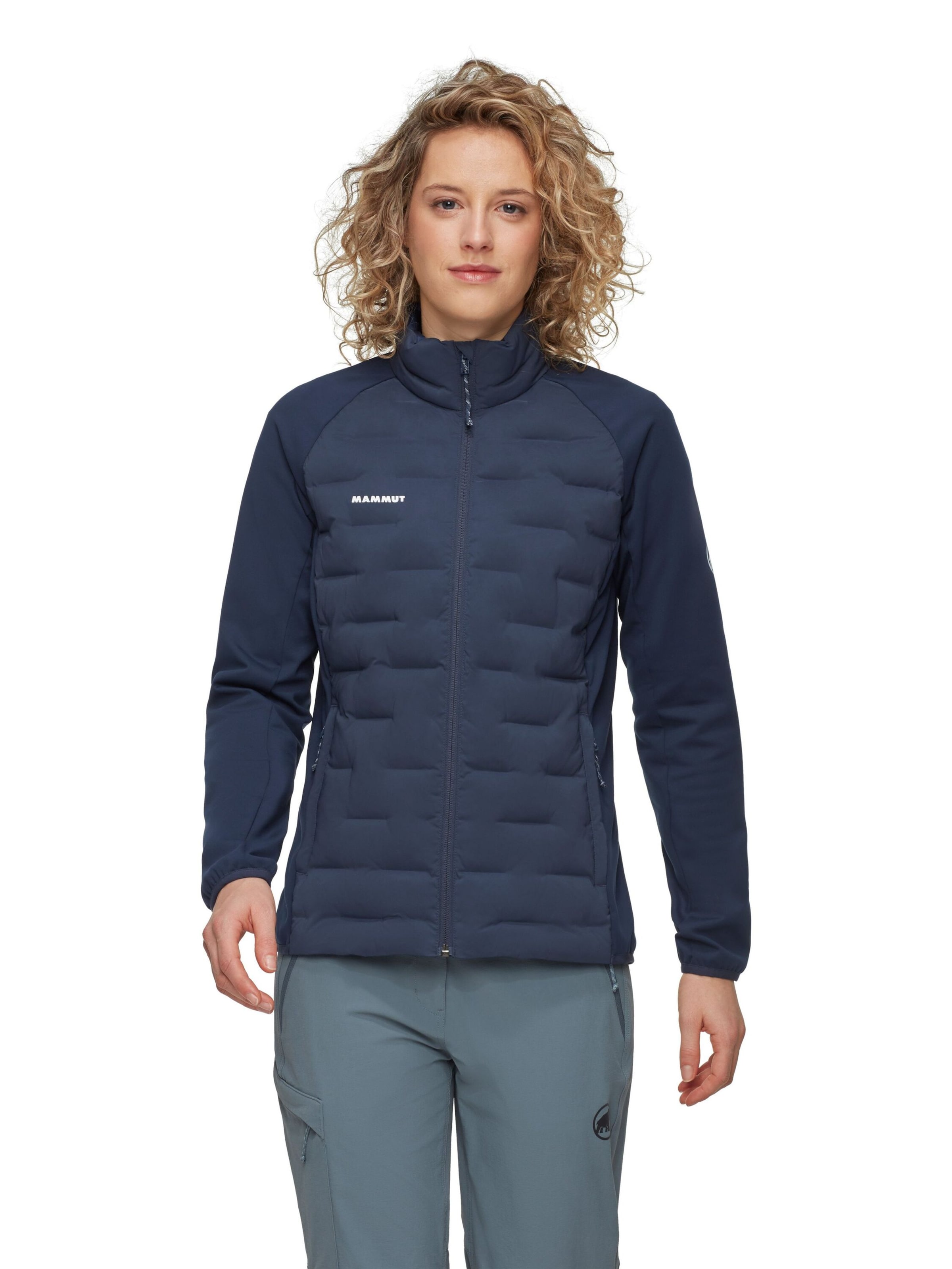 MAMMUT Outdoor Jacket in Blue: front