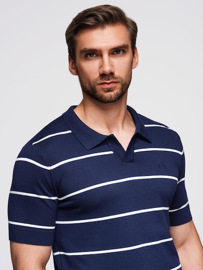 Ombre Shirt in S in de kleur Donkerblauw / Wit, Productweergave