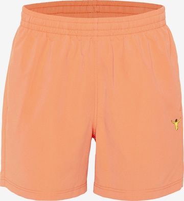 CHIEMSEE Athletic Swim Trunks in Orange: front