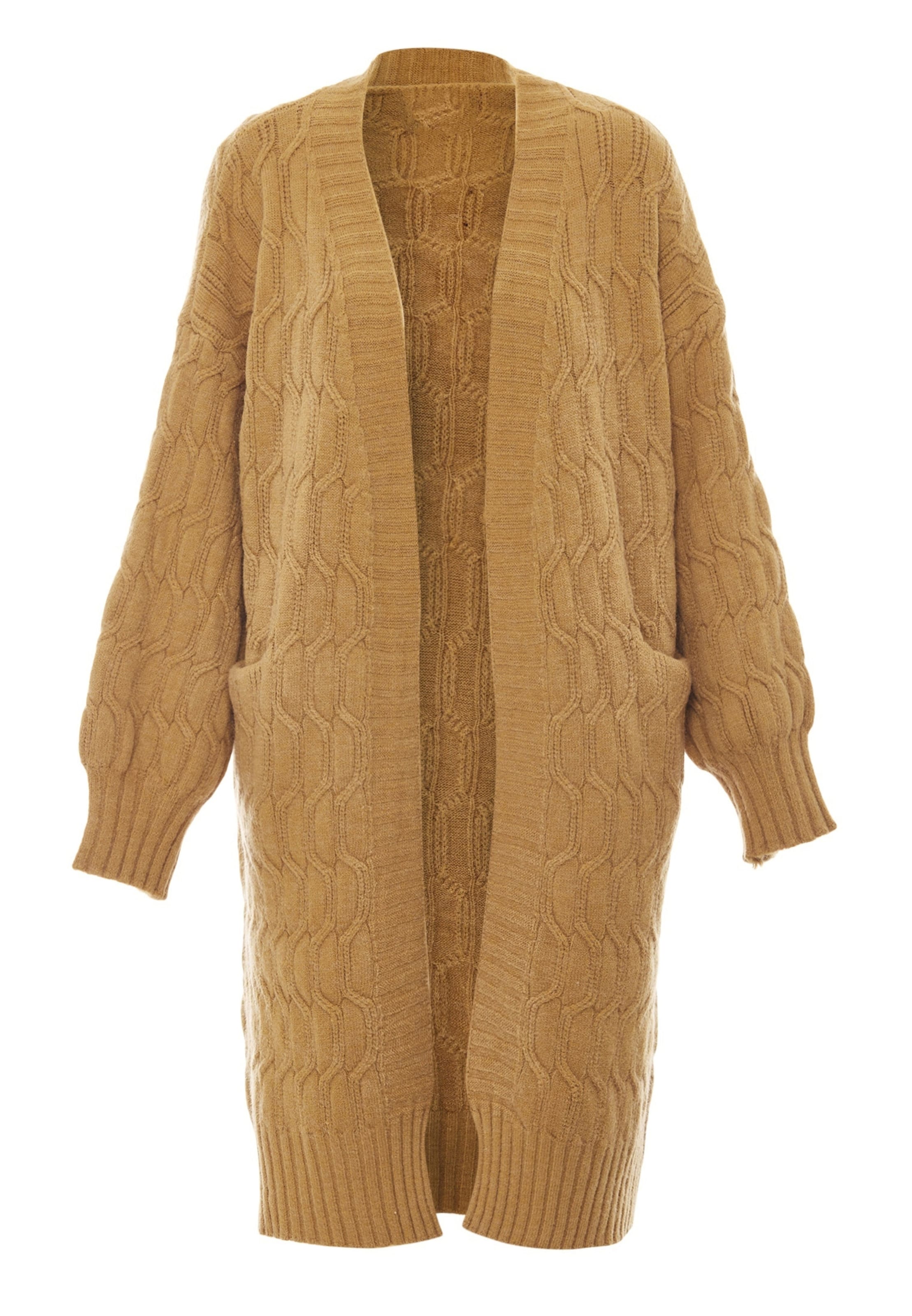 Tanuna - Casaco de malha em bege: frente