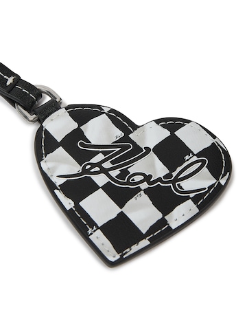 Karl Lagerfeld - Llavero ' K/Signature Schlüsselring mit Spiegel ' en plata