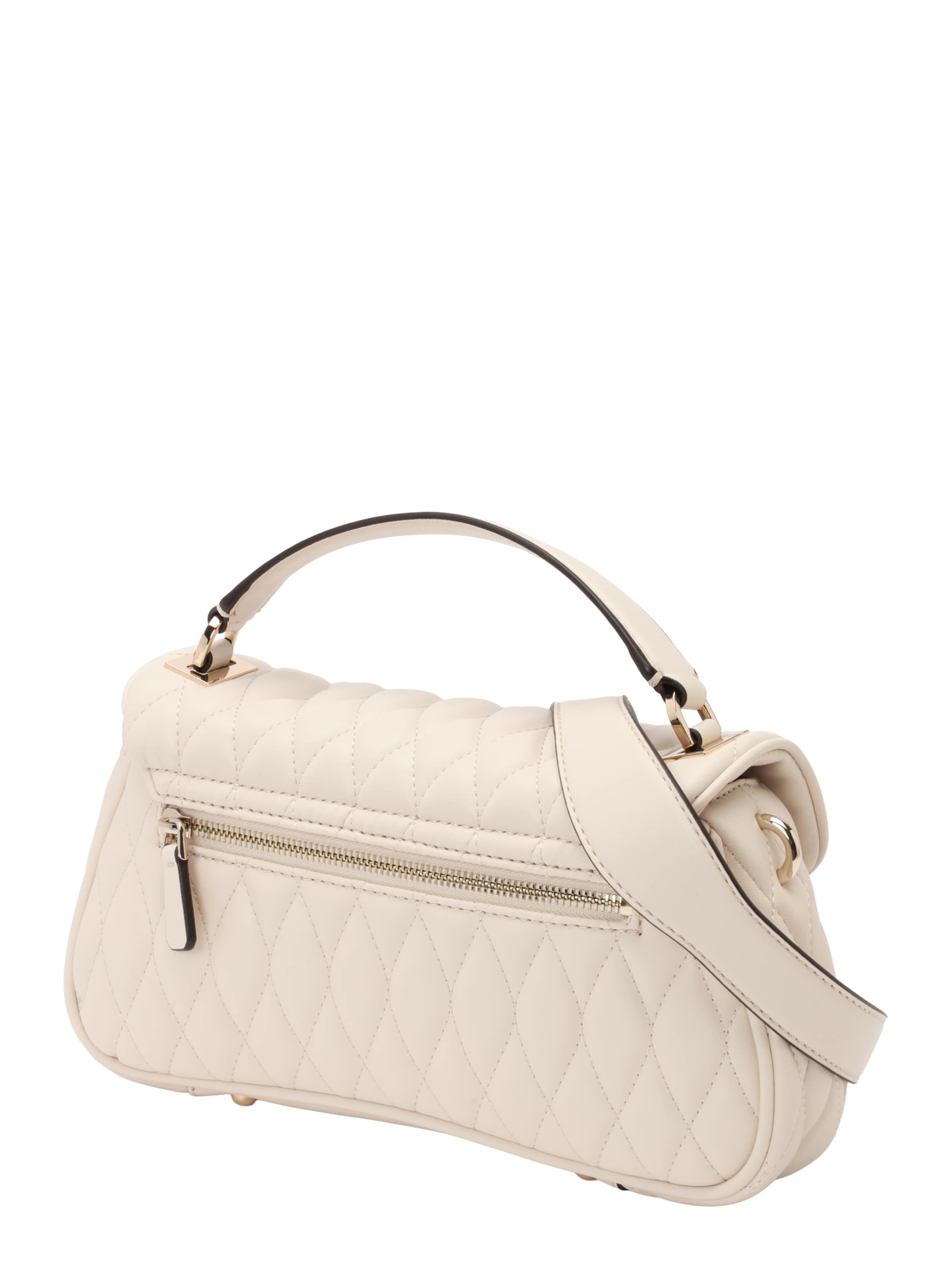 GUESS Handbag 'VALLA TOP HANDLE FLAP' in Beige