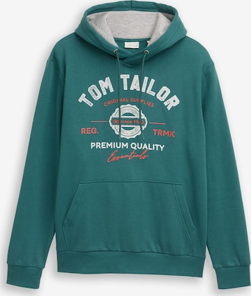 zaļš TOM TAILOR Sportisks džemperis: no priekšpuses