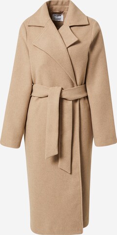 ABOUT YOU x Iconic by Tatiana Kucharova Between-Seasons Coat 'Livia' in Beige: front