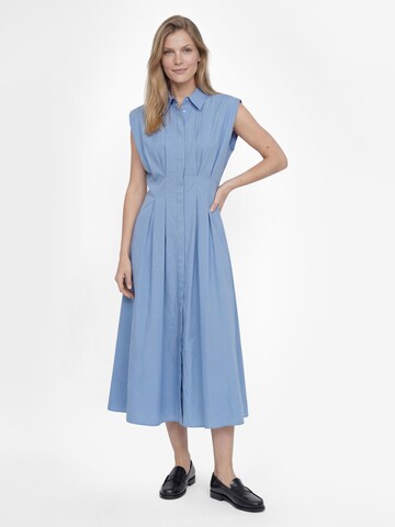 Robe-chemise Ambiance en bleu : devant
