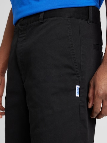 Regular Pantalon chino 'Dante242' HUGO Blue en noir