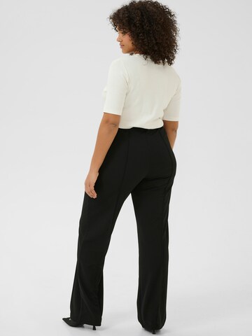 KAFFE CURVE Regular Pantalon 'KCAthena' in Zwart