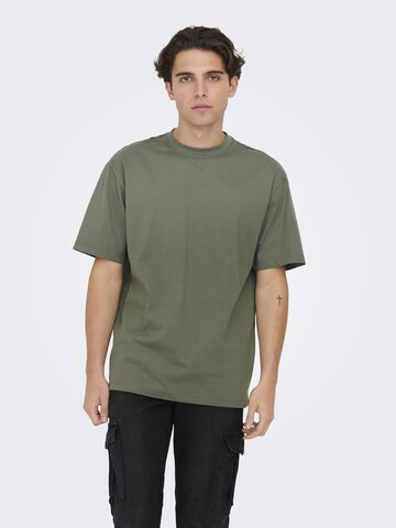 Only & Sons T-Shirt 'Fred' in Grün