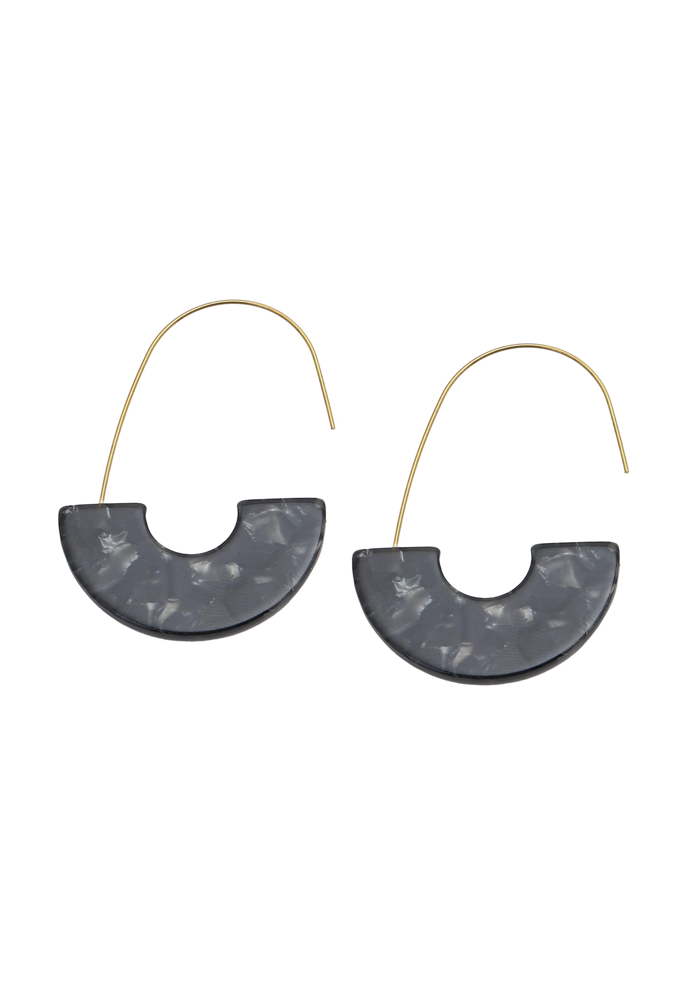 SOHI Øreringe 'Genna' i sort: forside