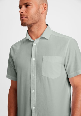 H.I.S Regular fit Business Shirt in Green