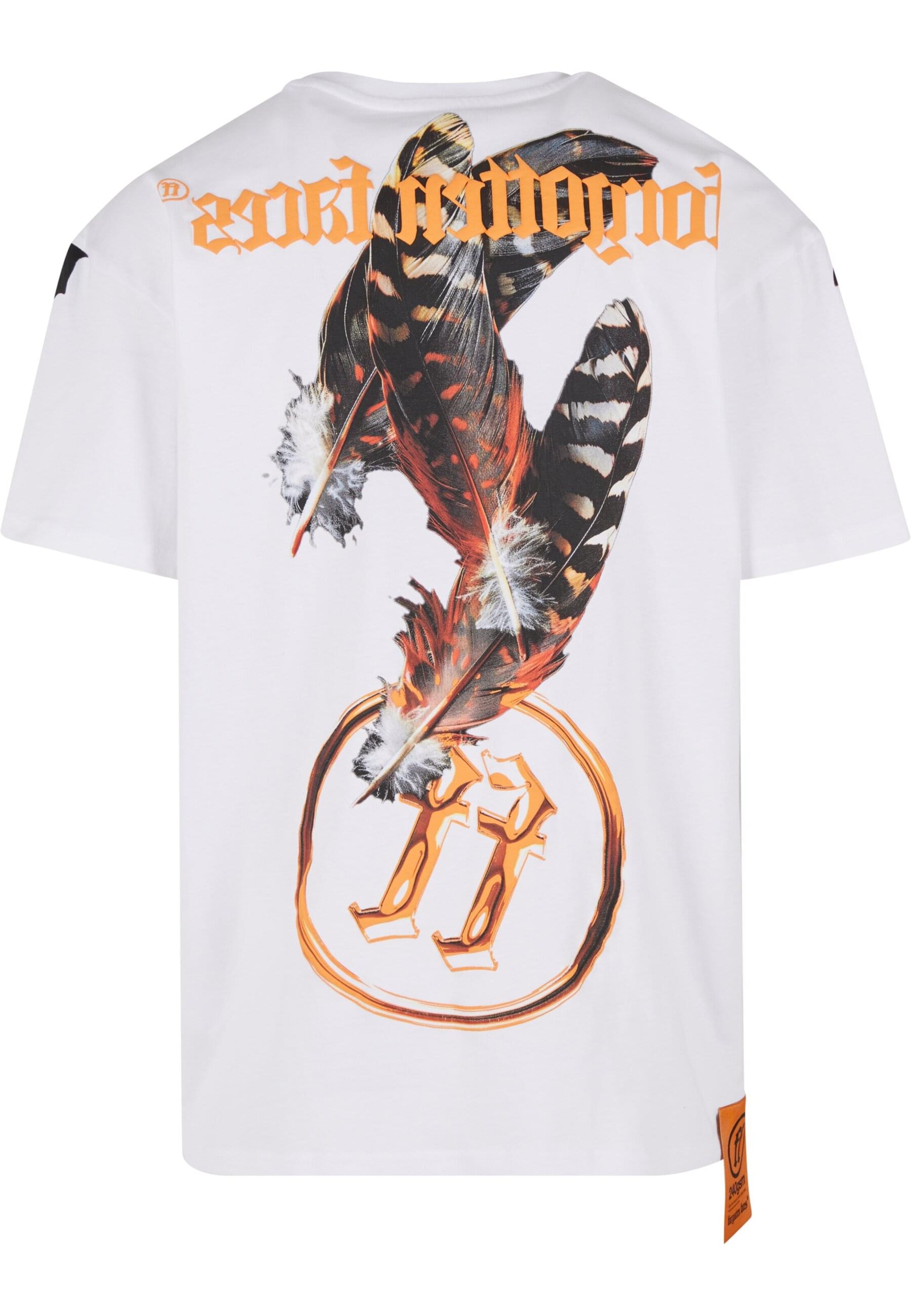 Forgotten Faces Tričko 'Head On Hawk' – bílá