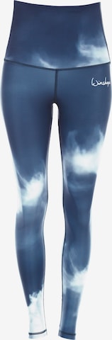 Coupe slim Pantalon de sport 'HWL102' Winshape en bleu : devant