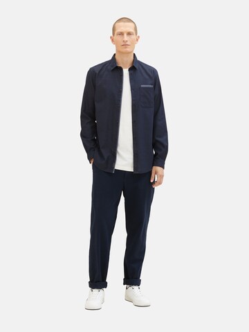 TOM TAILOR Regular Fit Hemd in Blau