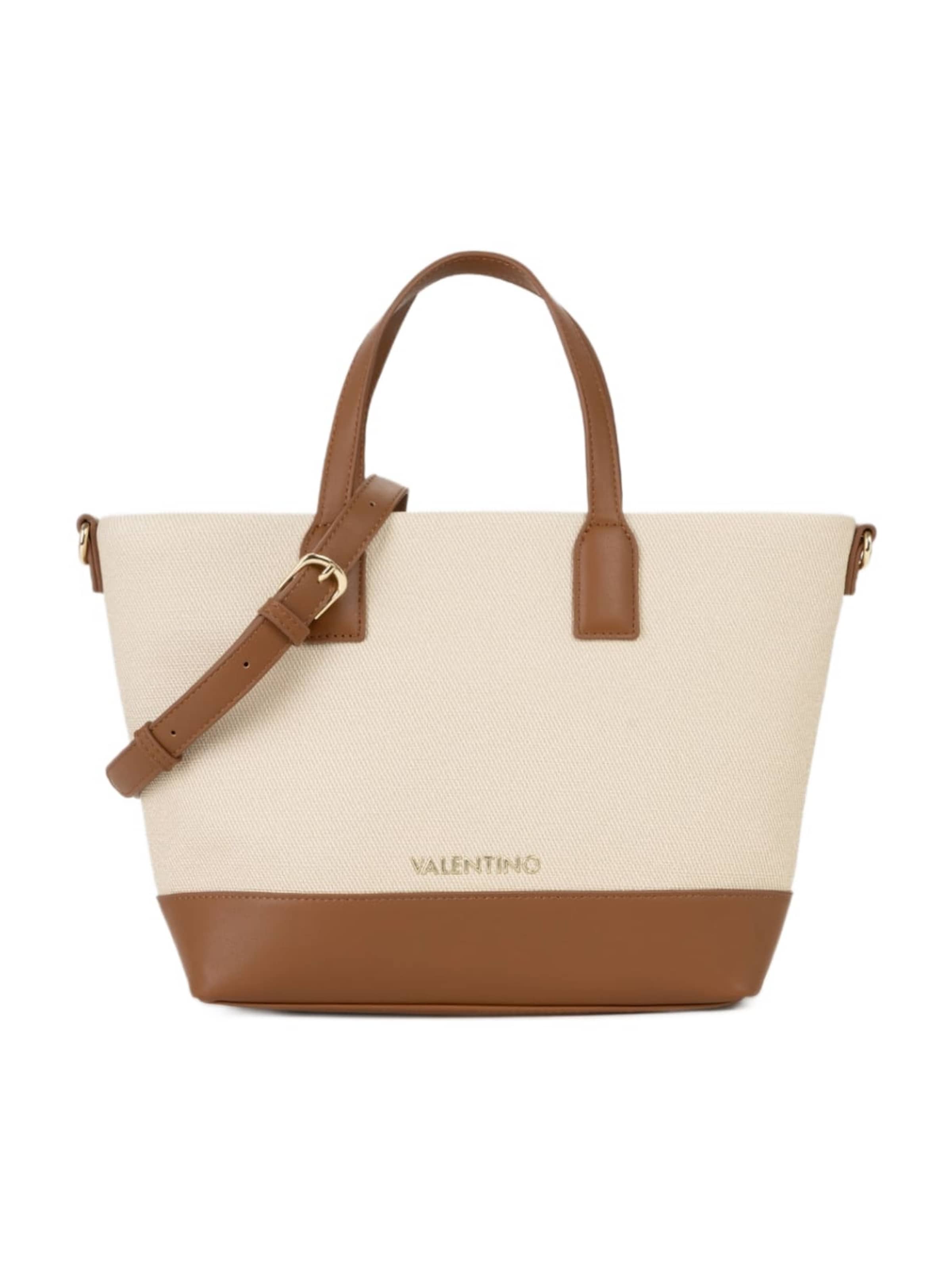 VALENTINO Shopper 'Valentino Sac Cabas Atena Marron Femme Naturale/Cuoio' i brun: forside