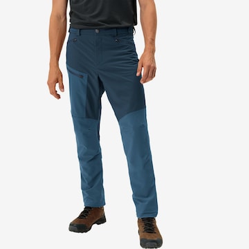 VAUDE Regular Outdoor Pants 'Elope' in Blue: front