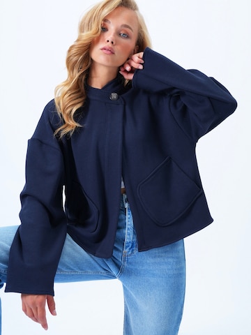 Trend Alaçatı Stili Átmeneti dzseki - kék