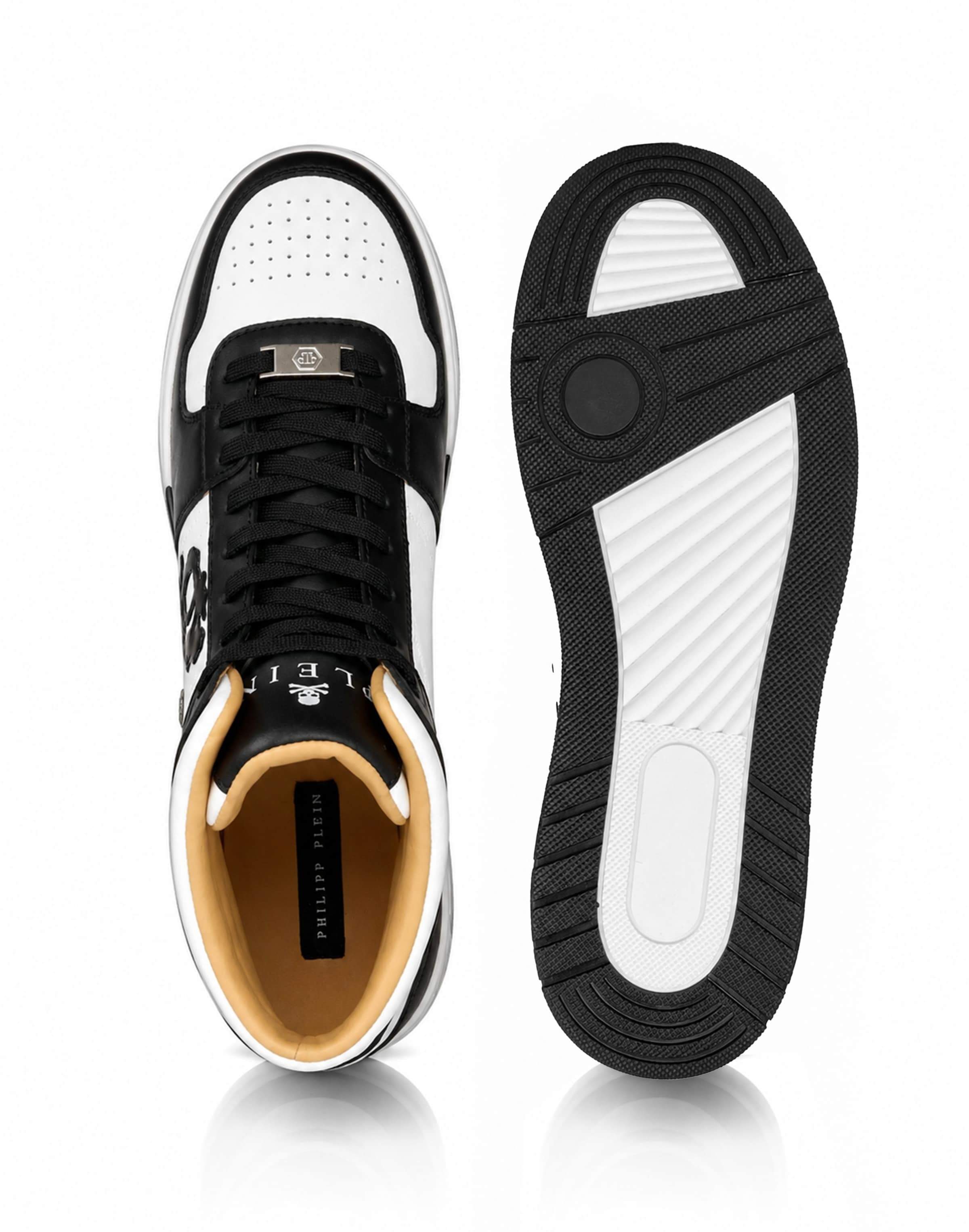 Philipp Plein - Sapatilhas altas 'Notorius' em preto