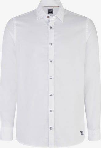 HECHTER PARIS Regular fit Business Shirt in White: front