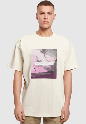 Merchcode Shirt 'Summer - Every Summer Has A Story' in Beige: front