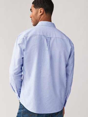 Next Regular fit Button Up Shirt in Blue