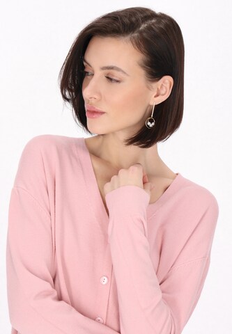 Usha Knit Cardigan in Pink