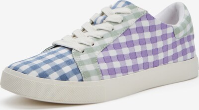 Katy Perry Platform trainers 'THE RIZZO' in Navy / Light green / Purple / White, Item view