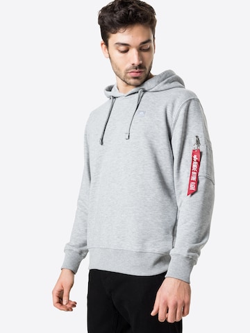 ALPHA INDUSTRIES Sweatshirt 'X-Fit' in Grau: predná strana