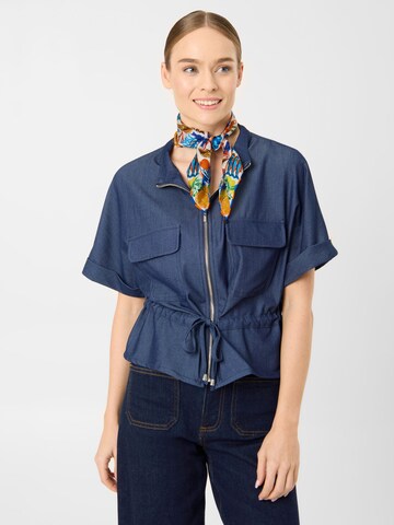 Foulard CODELLO en bleu : devant