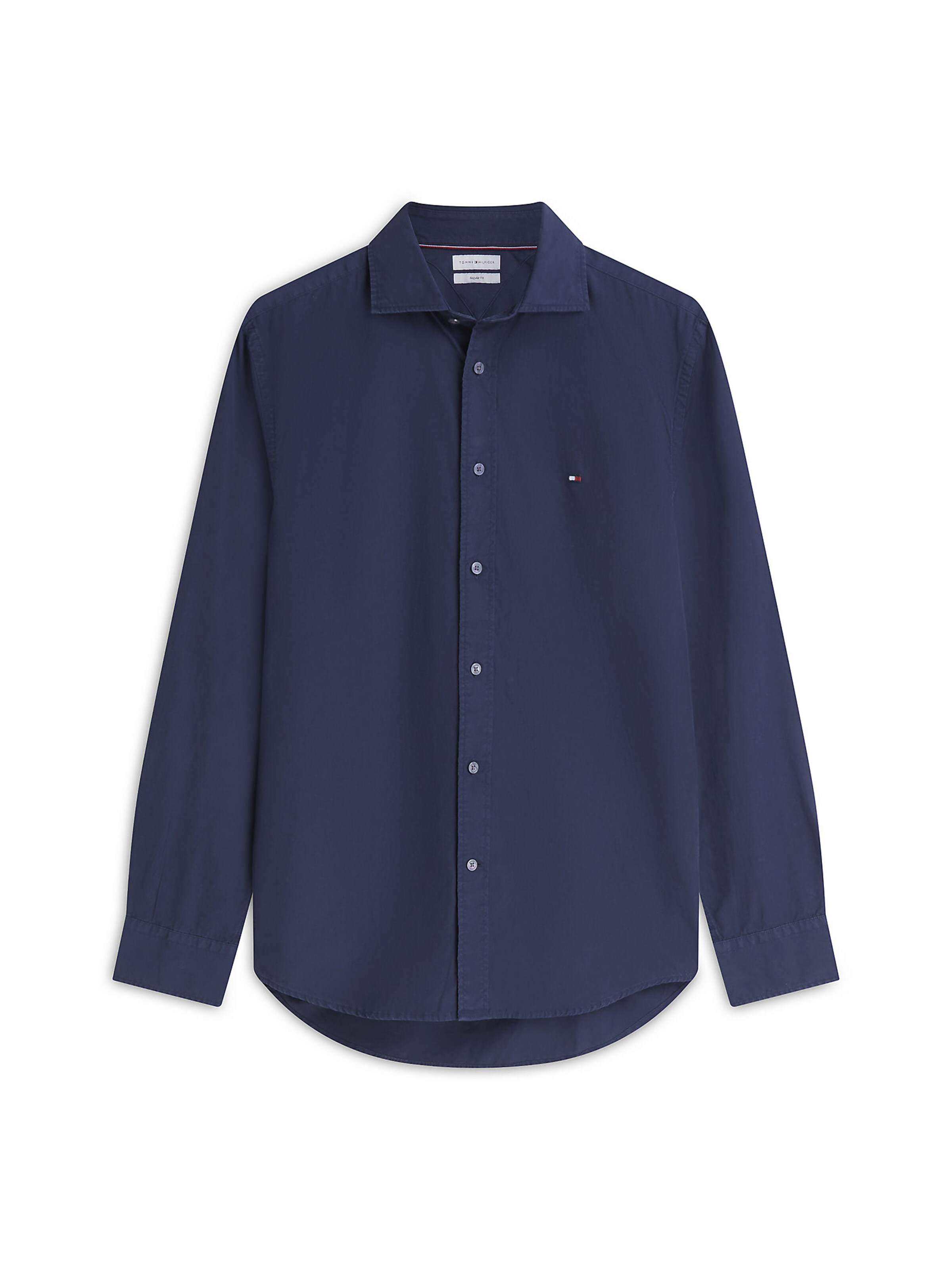 TOMMY HILFIGER Regular Fit Hemd in Blau: Vorderseite