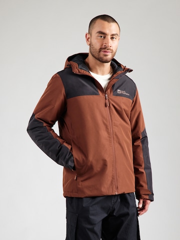 Veste outdoor 'JASPER' JACK WOLFSKIN en marron : devant