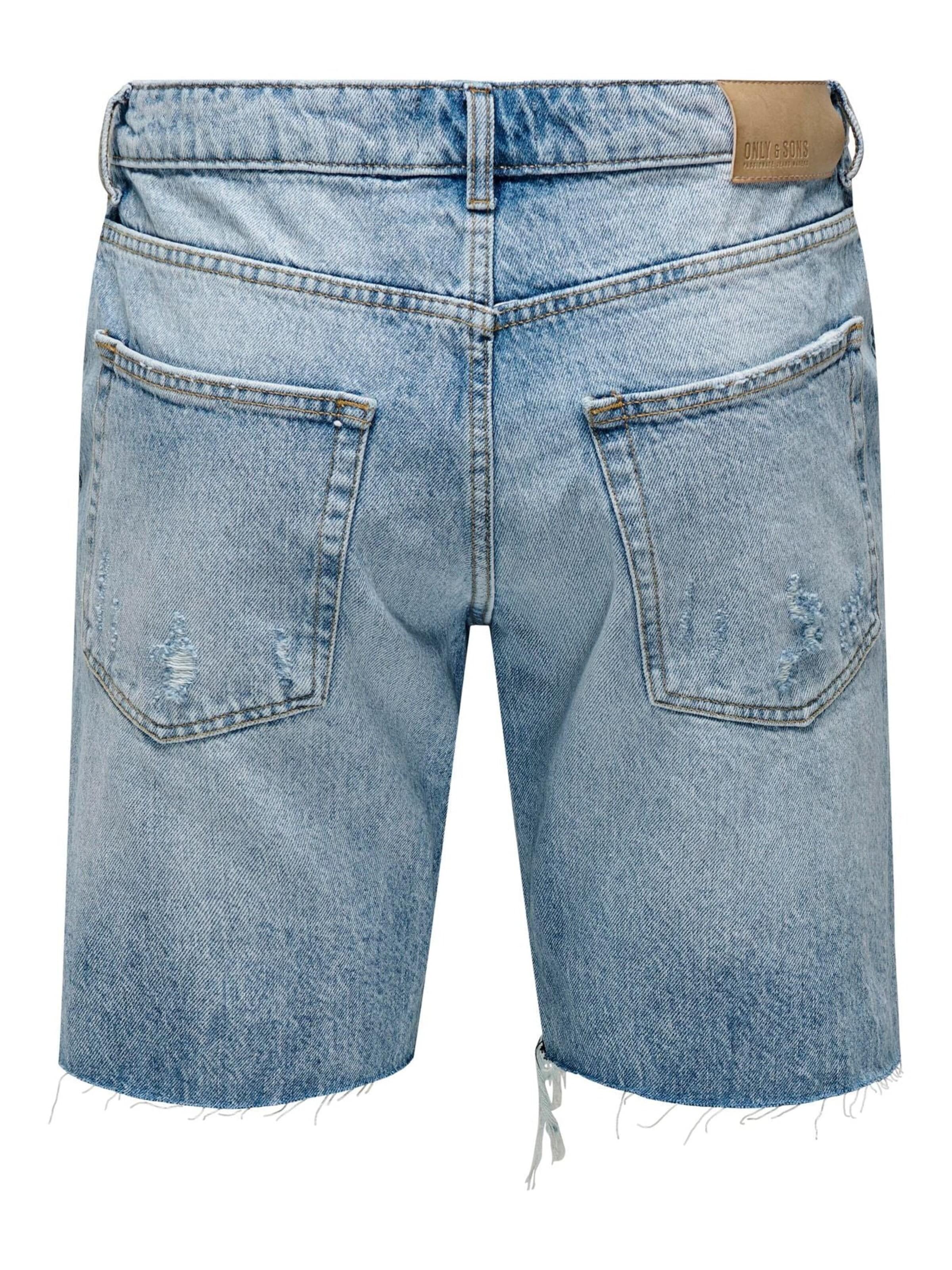 Regular Jean 'Pantaloncini Only&Sons 22024981' Only & Sons en bleu