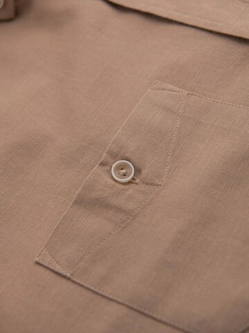 Ombre Regular fit Overhemd in Bruin