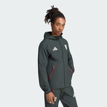 ADIDAS PERFORMANCE Sportjas 'Machchester United Tiro Travel' in Groen: voorkant