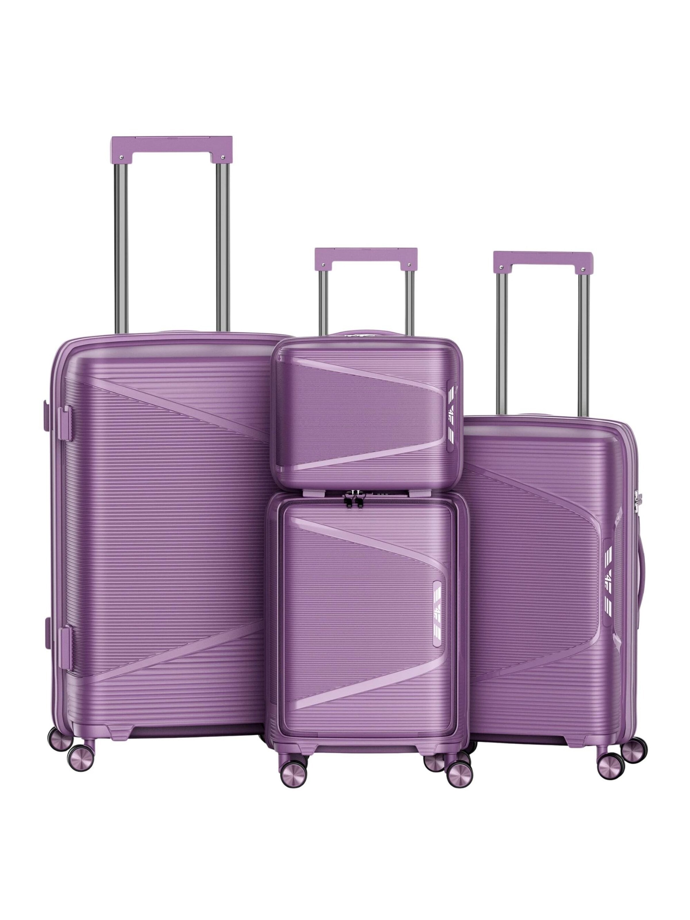 4FLY Suitcase Set 'Linea Lux' in Purple: front