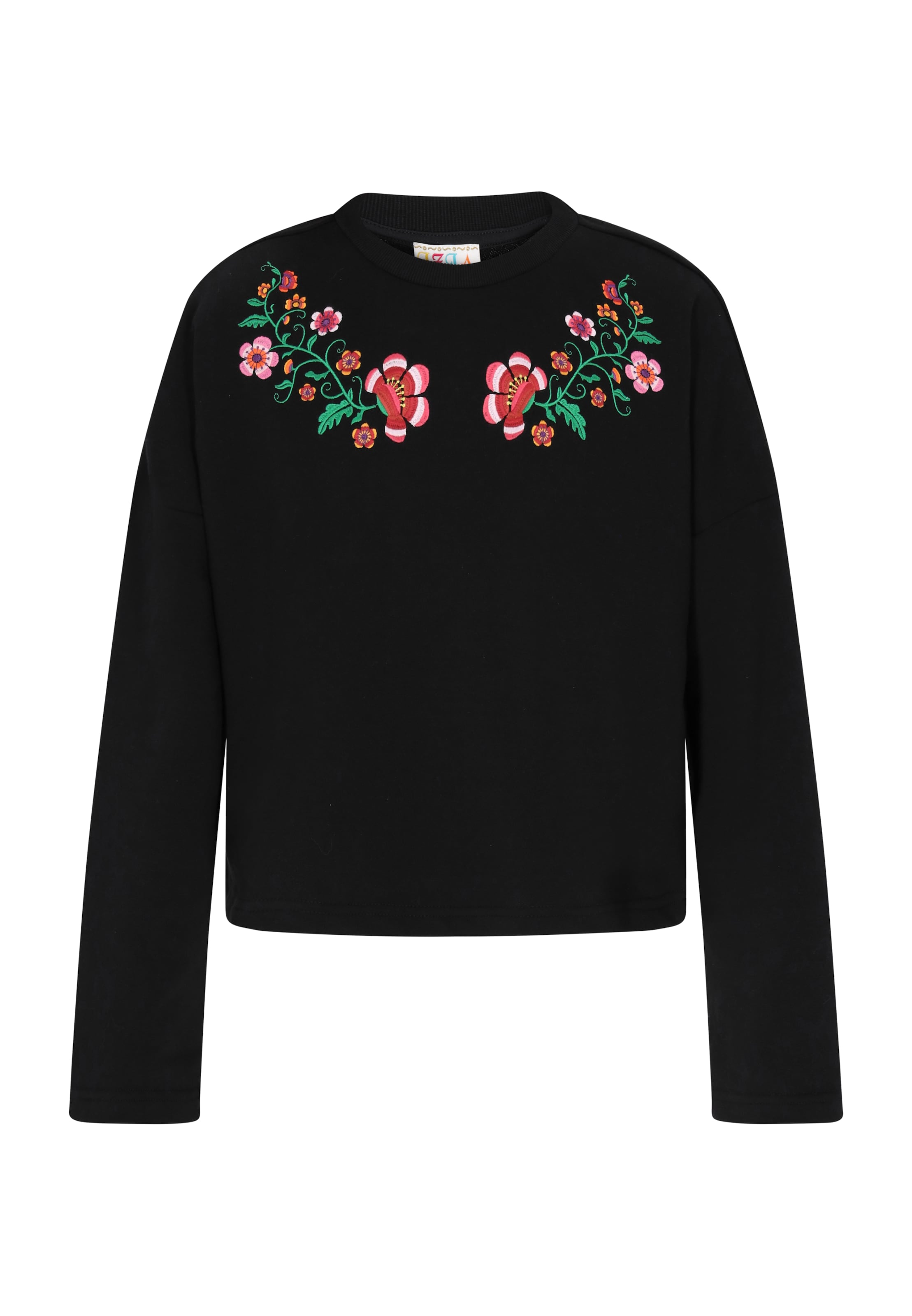 IZIA Majica 'Boho' | črna barva: sprednja stran