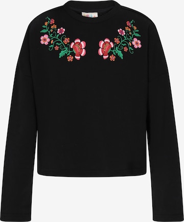 IZIA Sweatshirt 'Boho' in Schwarz: Vorderseite