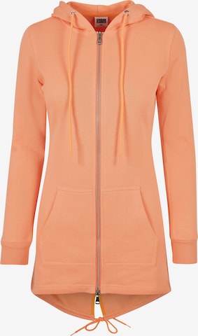 Veste de survêtement Urban Classics en orange : devant