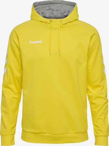 Hummel Sportsweatshirt in Geel: voorkant