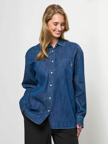 T-shirt ' UWLiljan ' U.S. POLO ASSN. en bleu : devant
