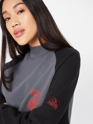 QUIKSILVER Sportief sweatshirt 'UPSIDEDOWN' in Grijs