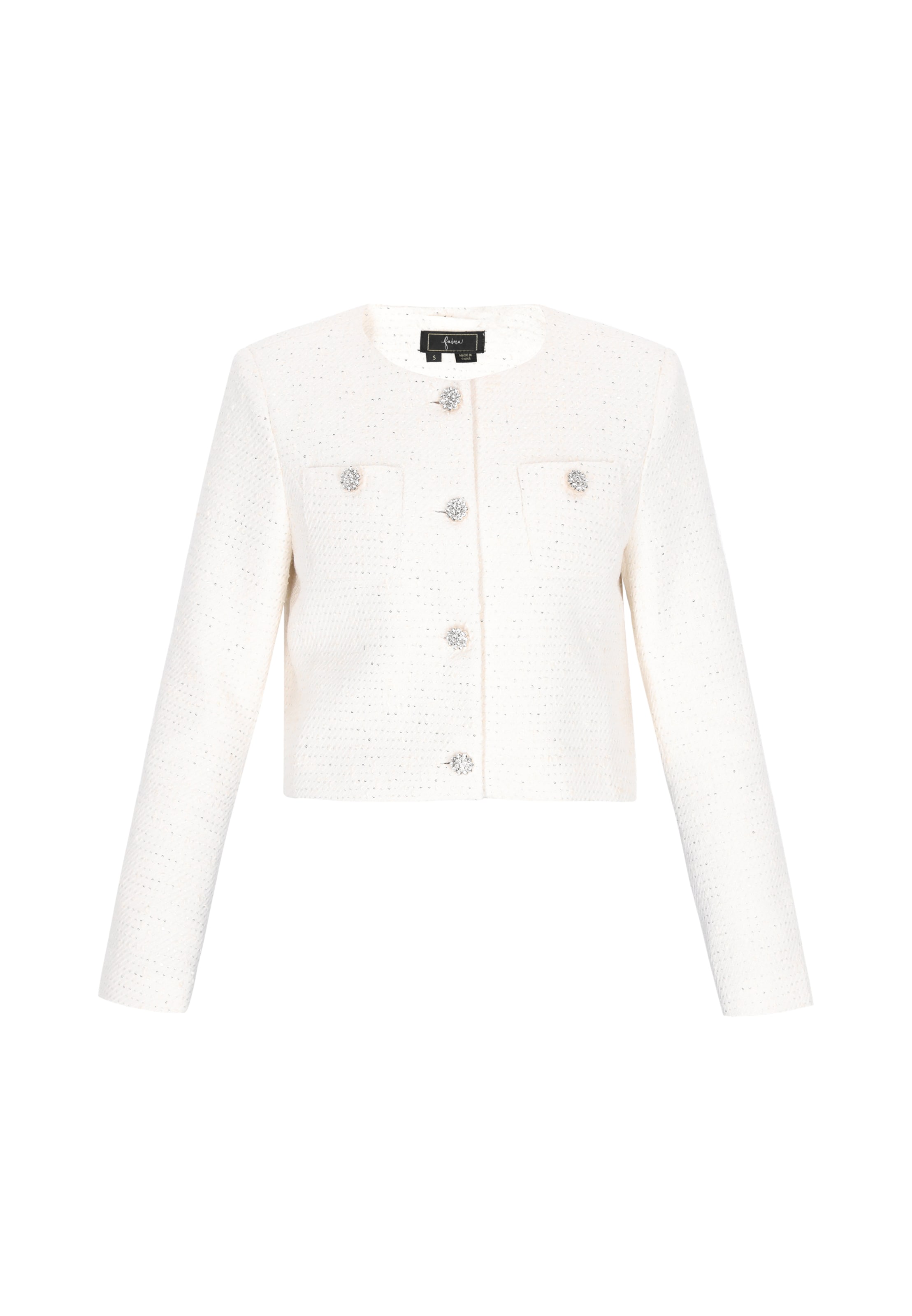 faina - Blazer 'Fashion Look' en blanco: frente