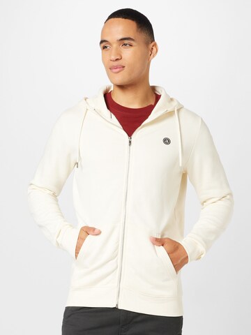 anerkjendt Zip-Up Hoodie 'ELLIOT' in Beige: front