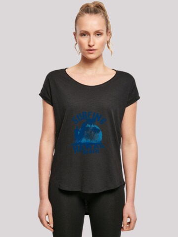 F4NT4STIC Shirt 'Hawaii Surf Beach Summer' in Zwart: voorkant