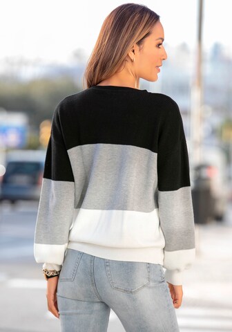 LASCANA Pullover in Grau