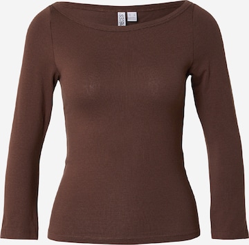 PIECES Koszulka 'PCPHOEBE' w kolorze brązowy: przód