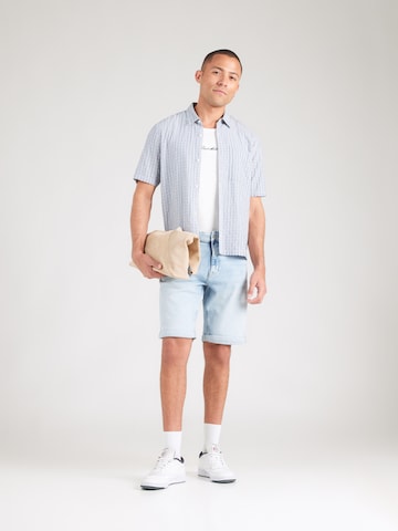 QS regular Jeans 'John' i blå