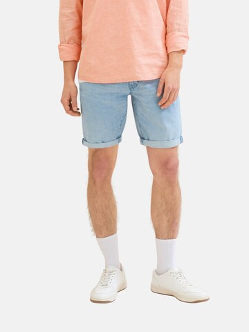 TOM TAILOR DENIM Regular Shorts in Blau: predná strana