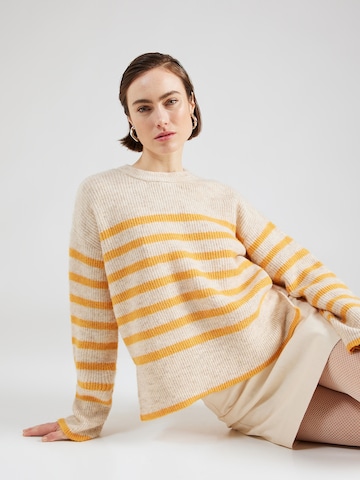 PIECES Pullover 'LINE' in Grau