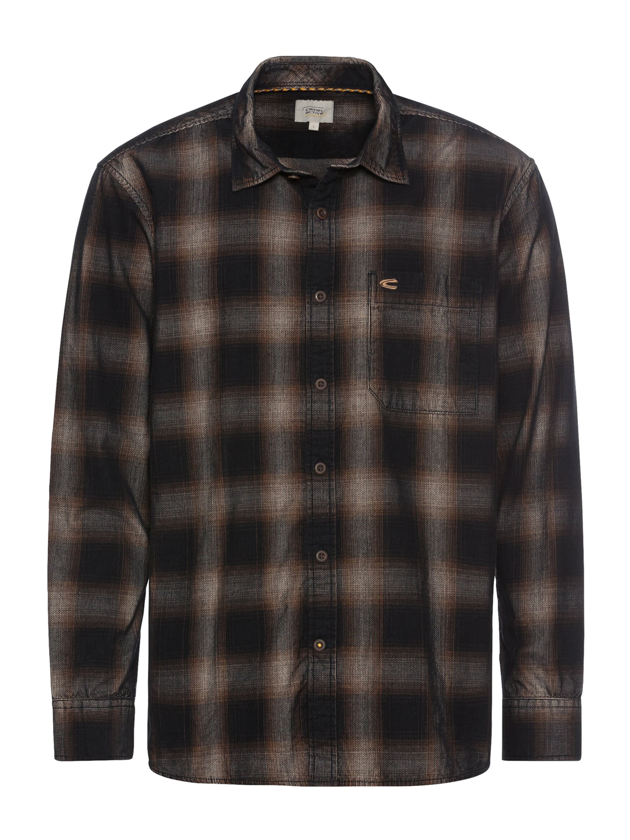 CAMEL ACTIVE Regular fit Button Up Shirt in Brown: front